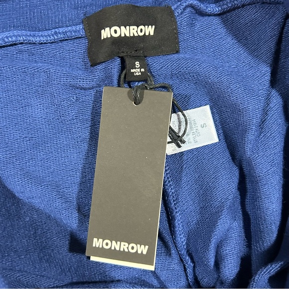 Monrow Supersoft Vintage Light Navy Blue Joggers - Picture 3 of 3